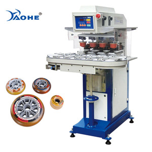 4 couleurs de Tapis De Convoyeur De <span class=keywords><strong>Machine</strong></span> D'impression Pour Le Patin à roulettes Poulie Scellé Tasse D'encre Balle de Tennis Logo Impression Presse <span class=keywords><strong>Machine</strong></span> - Product Image 1