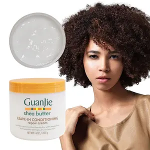 Creme de definição de umidade para cabelos naturais Manteiga de karité Leave-In Condicionado Repair Cream Cabelo para cabelos ondulados encaracolados