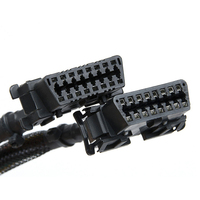 Cable de Extensión OBD2 Uno a Dos, Cable de Extensión OBD GPS Tipo Y para Adaptadores GPS OBD