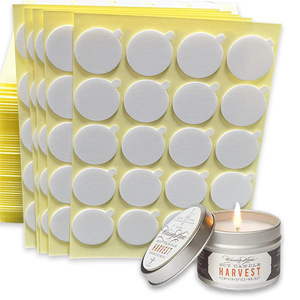 Autocollants pour mèches de bougies 20MM, autocollants double face résistants à la chaleur pour dispositif de centrage de bougies - Product Image 3