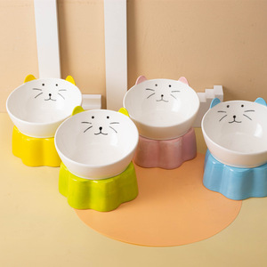 Comedero de Cerámica para Gatos, Diseño Elevado para Gatos, Perros y Mascotas, Tamaño Grande - Product Image 2