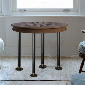 Nhiệm Vụ Nặng Nề 1 "X 28" 1 ''X 30" Công Nghiệp <span class=keywords><strong>Grey</strong></span> Ống Bảng Chân Cổ Điển Kim Loại Bàn Ăn Chân Đúc Sắt Rèn Đồ Nội Thất Chân - Product Image 6