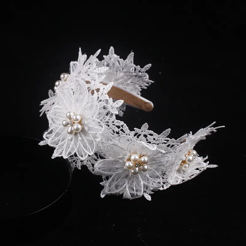 bride headband letters alloy flower hair band bridal weeding accessories hair bands for wedding