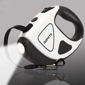 Laisse rétractable pour chien, accessoire pour animaux de compagnie, avec lumière Flash lumineuse, pour la marche, automatique et Durable, Design, Logo personnalisé, nouveauté,