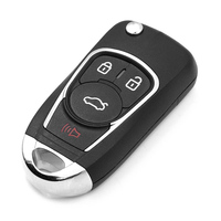 Nouvelle Clé de Voiture Intelligente Noire BUIC à 3 Boutons avec Télécommande, Programmation de Fréquence, Clés de Véhicule