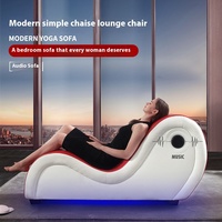 Fauteuil lounge moderne pour petits appartements, chambre, balcon - Chaise de yoga créative de forme spéciale pour salon avec structure en fer