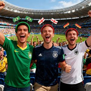 Serre-têtes et élastiques à cheveux patriotiques internationaux pour les jours de matchs mondiaux - Product Image 5