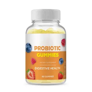 Probiotik Gummies GUT kesehatan pencernaan imun kesehatan kacang mencret & pohon kacang Gratis