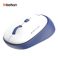 Meetion R571 2.4G Mouse Optik Nirkabel Mini USB 3 DPI Dapat Disesuaikan untuk Komputer Laptop