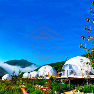 Marco de acero galvanizado Hotel Restaurante Cúpula Carpa <span class=keywords><strong>Desierto</strong></span> Resort Ocio Recreación Niños Paradise Geo Dome Carpa Glamping para la venta - Product Image 4