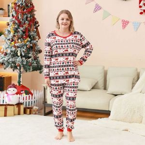 Matching <strong>Pajama</strong> <strong>Sets</strong> Women Men <strong>Kids</strong> Long Sleeve Sleepwear Holiday Lounge <strong>Sets</strong> - Product Image 1
