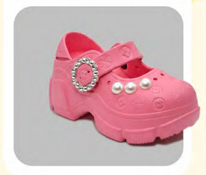 Zoccoli con Piattaforma e Perle Stile Mary Jane Estivi con Punta Chiusa Suola in EVA Morbida e Leggera Taglia 27 - Product Image 4