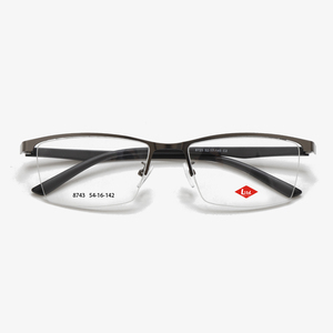 <span class=keywords><strong>Lecool</strong></span> 8743 54-16-142 Gafas de Negocios Sólidas con Montura Semi-Aro de Acero Ligero y Antireflejo - Product Image 1