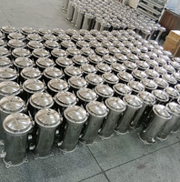 Boîtier de filtre à eau à cartouche de précision en acier inoxydable 304 ou 316L, 1m ~ 100m, réservoir sous pression 0,6-1,6 MPa, garantie 1 an