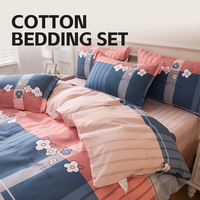 Vente en gros de draps de lit personnalisés en coton 100% - Ensemble de literie 4 pièces - Housse de couette - Taille King Size - Taille Queen Size - Taille Full - Super doux - Luxe