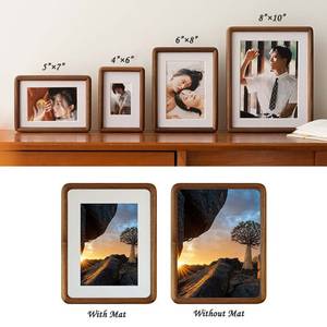 Tùy chỉnh tên bằng gỗ khung ảnh đám cưới Acrylic khung ảnh treo tường A4 khung gỗ rắn - Product Image 6