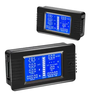 Peacefair PZEM-013 Digital DC Voltage Meter 10A 72v 100v Battery Monitor Impedance Capacity Volt & Wattmeter Energy Tester
