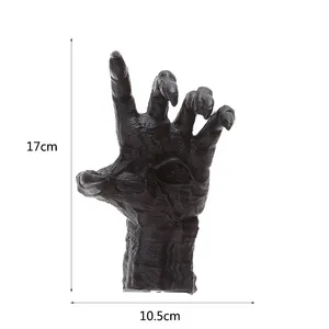 <span class=keywords><strong>Objetos</strong></span> Decorativos Artísticos, Arte de Pared Gótico de Resina, Gancho de Pared con Forma de Garra de Diablo, Simulación de Manos 3D, Colgante de Pared para Halloween - Product Image 6