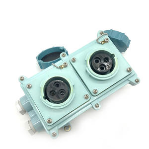 Connecteur industriel double prise bleu RSIL2-3, norme IEC, prise industrielle marine, tension nominale 125V, niveau IP44, 15A/16A nominale, norme européenne - Product Image 2