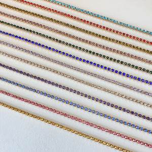 Emanco Cadena de Tenis de Diamantes de Alta Calidad, Chapada en Oro y <span class=keywords><strong>Plata</strong></span>, de Acero Inoxidable, Collar de Tenis de Diamantes de Circonita Cúbica para Mujer - Product Image 6