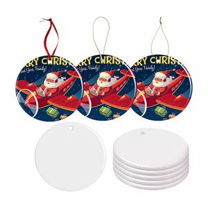 Occasional DIY High Quality Environment-Friendly Waterproof Shatterproof Sublimation Blank Ceramic Personalized <b>Christmas</b> - Product Image 1