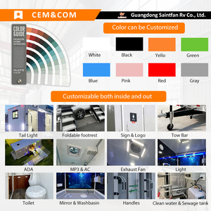 Baño Portátil de Lujo VIP Móvil, Remolque Sanitario de 2 Cabinas, Baño Público Portátil, Remolque Sanitario Público Portátil - Product Image 2