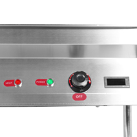 Chauffe-plats commercial électrique à vapeur 1500W -2000W, chauffe-plats professionnel pour buffet et traiteur avec roulettes