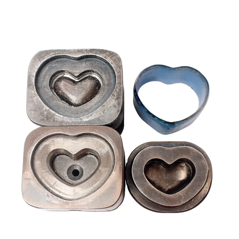 Heart Shape Covered Buckle Cloth Covered Buckle Mould Assemble Tool Vehicle Mould Compression Mould Cover Molds with Cutter