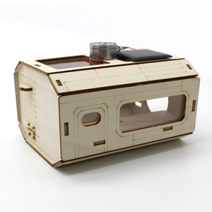 Kit scientifique DIY en bois à énergie solaire Dsq Mars Base Series pour enfants, modèle de jouet éducatif scientifique - Product Image 2
