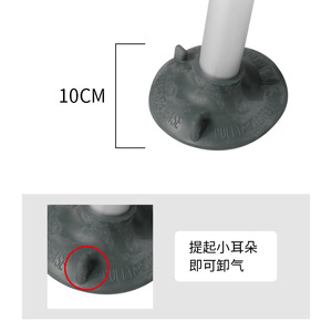 Chaise de douche Dakang à assise longue en alliage d'aluminium, réglable en hauteur, pour personnes âgées et femmes enceintes - Product Image 3