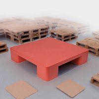 Palette en plastique Euro Eruo 400x300 4 voies simple face petite palette de stockage au sol modèle F7 1,08 kg