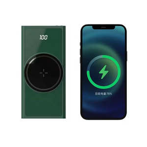 Batería <span class=keywords><strong>Externa</strong></span> Portátil Magnética Inalámbrica de 10000mAh con Carga Rápida, Li-Polímero, con Pantalla Digital, Color Negro y Verde - Product Image 5