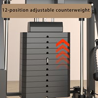 Équipement de musculation multifonctionnel pour la maison, tour de musculation pour entraînement complet de la force, tractions, musculation, exercices pour les jambes et le dos
