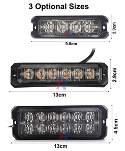 R65 E9 CE UKCA FCC IP65 Approuvé 6W <span class=keywords><strong>5</strong></span> Pouces <span class=keywords><strong>Feux</strong></span> Stroboscopiques Rectangulaires à LED pour Voiture Nouveau Lampe de Montage en Surface pour Éclairage Automobile - Product Image 5