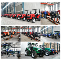 Tractor Agrícola Dinámico de 100HP 4x4 con Cabina con Aire Acondicionado, Sistema Hidráulico Robusto, Alta Capacidad de Elevación y Tareas de Campo Modernas