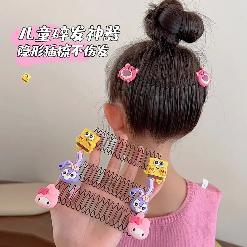 Jiamu caliente nuevo diseño lindo Sanrio fresa peine de pelo roto para niños niñas precio de fábrica Popular accesorios para el cabello