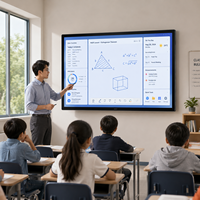 Irxsee 32/43/55 pouces, écran tactile capacitif, système Android et Windows, tableau intelligent tout-en-un pour les réunions d'affaires