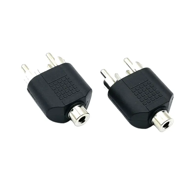 1 Female to 2 Male AV Convert rca connectors