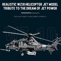 Reobrix WZ-10 Série Militaire Black Hawk Commandos Hélicoptère Modèle Blocs de Construction Jouets Briques DIY pour Enfants et Adultes