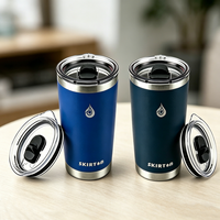Gobelet de voyage isotherme à double paroi en acier inoxydable 20oz 30oz avec couvercle