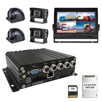 Enregistreur vidéo mobile 4CH MDVR 4G GPS WiFi avec sortie AHD 1080P/720P CVBS, plateforme CMSV6, stockage SSD/SD 1 To pour la gestion de flotte de bus