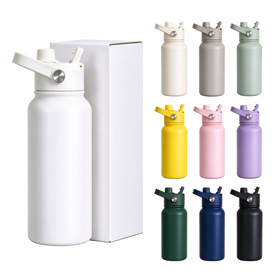650/1000/1200ml Vacuum Insulated Stainless Steel Water Bottle With ...