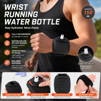 Botella de Agua Deportiva de Silicona, Portátil, para Montar en el Brazo, para Ciclismo, Running y Ejercicio al Aire Libre