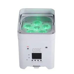 6X18W 6in1 RGBAW UV Mobile Smart Battery Operated Wifi LED Par Light DJ Lighting For Club Event