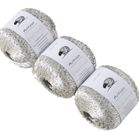 High Quality Fancy Nylon Sequin Yarn Dense Sequined Thread Auxiliary Yarn for DIY Hand Knitting & Crochet Bag