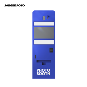 Photomaton vertical compact <span class=keywords><strong>bleu</strong></span> avec imprimante, résolution 2K/4K, écran tactile pour centre commercial, arcade, service <span class=keywords><strong>photo</strong></span> en libre-service - Product Image 1