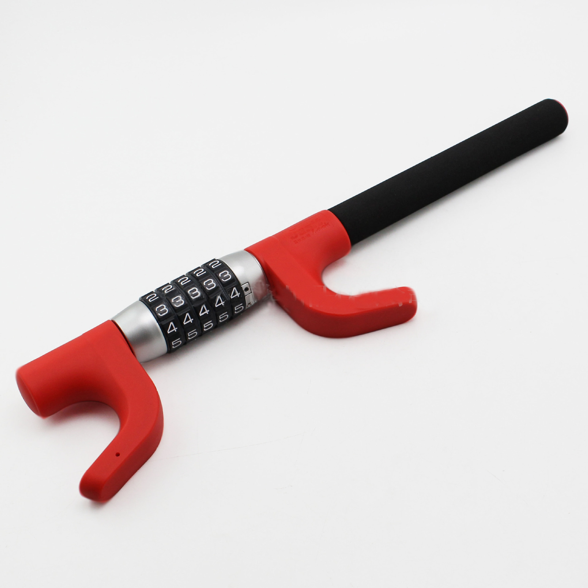 HS-SWL001 Keyless Password Retractable Heavy Duty Steel Steering Wheel Lock | Hongseen Security