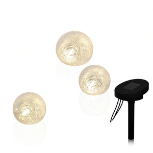 Lámpara Solar Flotante para Jardín con 3 LED, Luz Blanca Cálida, para Estanques y Piscinas, Exterior, IP68, Impermeable, Alimentada por Energía Solar - Product Image 1