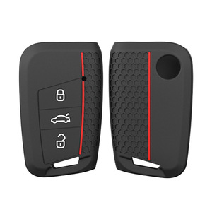 Magicocase – Étui de clé de voiture pliable en silicone alvéolé pour Volkswagen Golf <span class=keywords><strong>Bora</strong></span> POLO – Accessoires auto minimalistes - Product Image 5