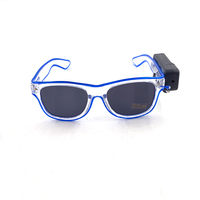 Nouvelles lunettes lumineuses sans fil EL WireShining lunettes garçons filles lunettes de fête décoratives Disco lunettes de nuit